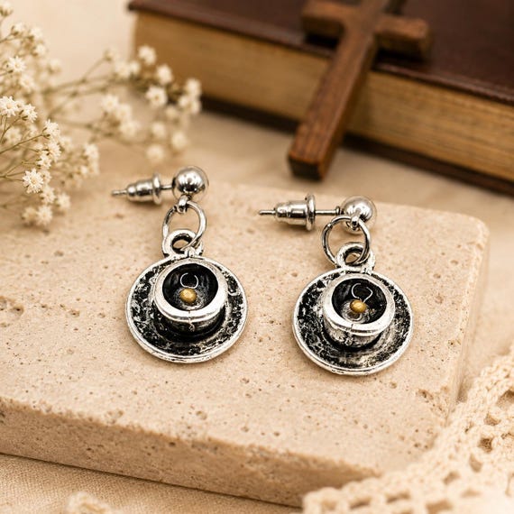 Cup Full Of Faith Mustard Seed Earrings