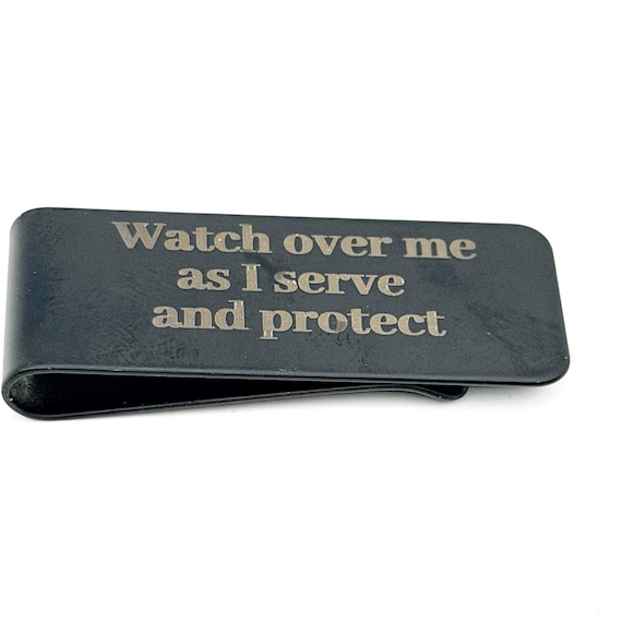 Watch Over Me Black Money Clip