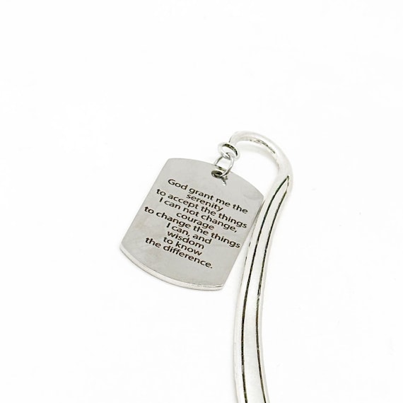 Serenity Prayer Bookmark, Recovery Gift, God Grant Me The Serenity, Serenity Courage Wisdom, Faith Gift, Prayer Gift, Recovery Support Group