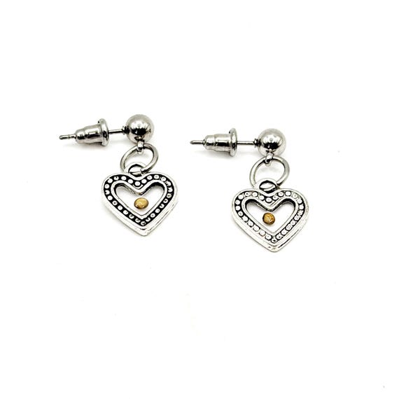 Mustard Seed Small Heart Faith Earrings