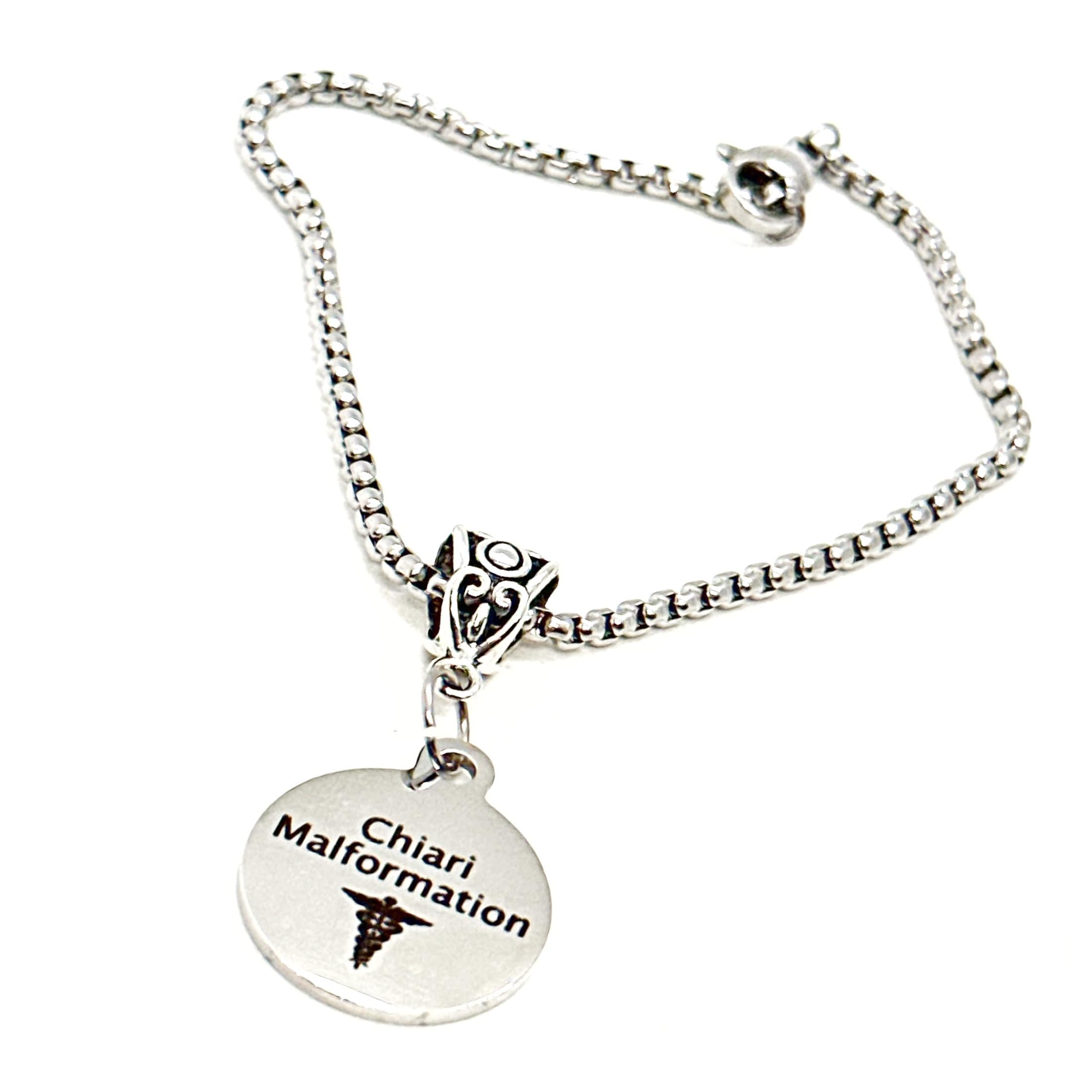Buy Chiari Malformation Charm Bracelet Medical Condition Awareness Bracelet Medical Caduceus Medical Notification Jewelry Gift for Her Online in India Etsy