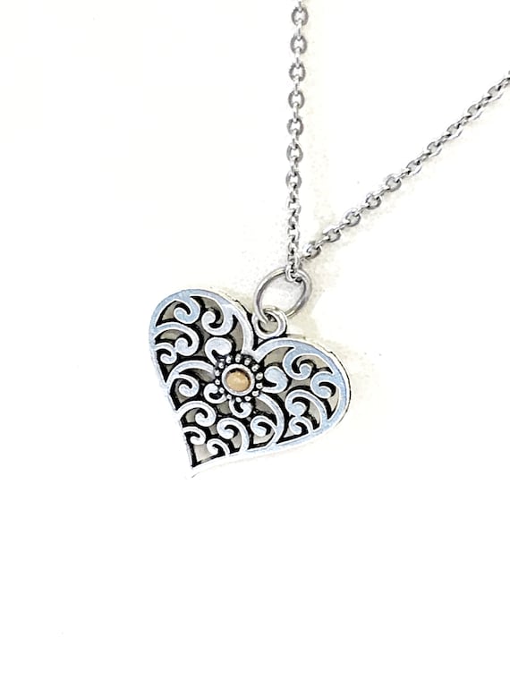 Mustard Seed Heart Necklace, Mustard Seed Jewelry, Mustard Seed Faith, Mustard Seed Necklace, Christian Jewelry, Christian Necklace Gift