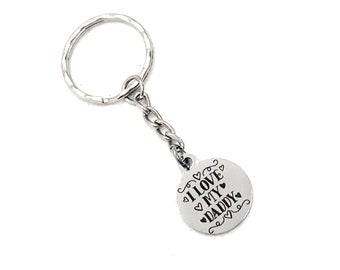 Fathers Day Gift, I Love My Daddy Keychain, Dad Keychain, Dad Gift, Dad Birthday, New Dad Gift, Daddy Gift, Gift For Dad from Kids