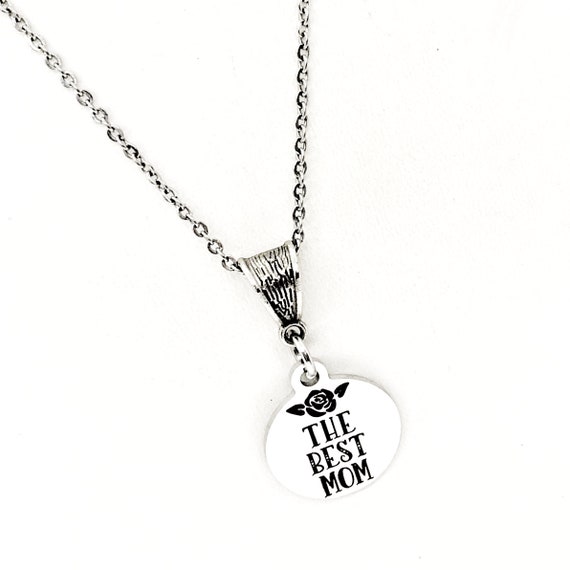 Mom Gift, The Best Mom Necklace, Gift For Mom, Mom of the Bride, Gift For Wife, Wife Jewelry, Mom Jewelry, Mom Birthday, Mothers Day