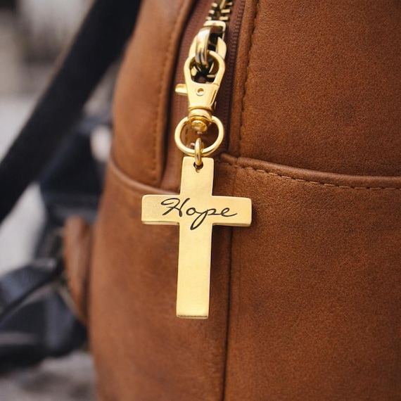 Hope Gold-Plated Cross Clip On Charm