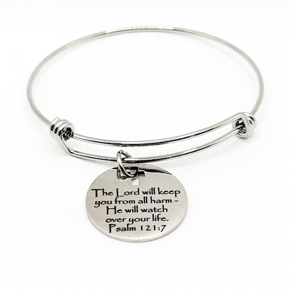 The Lord Will Keep You From Harm Charm Bangle