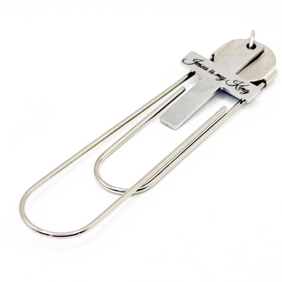 Jesus Is My King Cross Paperclip Bookmark