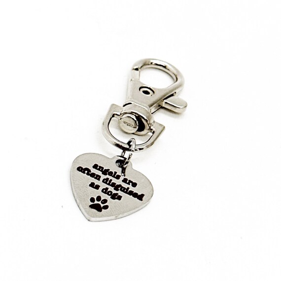 Dog Lover Gift, Angels Are Often Disguised As Dogs Clip On Charm, Dog Owner Gift, New Dog Owner, Pet Charm, Loss Of Dog, Dog Remembrance