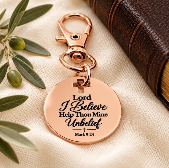 I Believe Mark 9 24 Rose Goldtone Clip On Charm