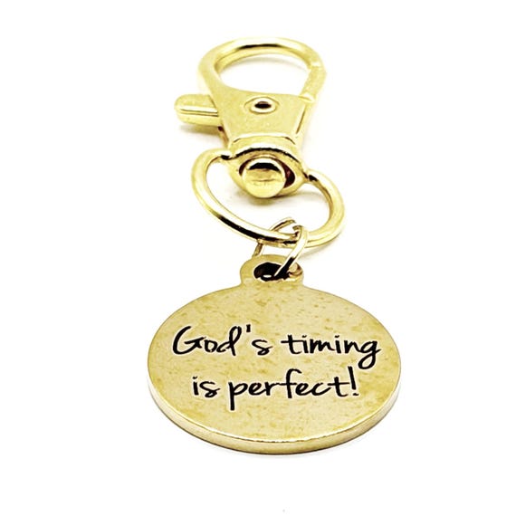 Gods Timing Is Perfect Gold-Plated Clip On Charm