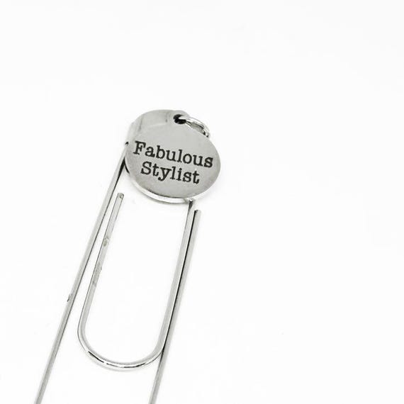 Fabulous Stylist Stainless Steel Paperclip Bookmark Perfect Gift For Hair Stylists