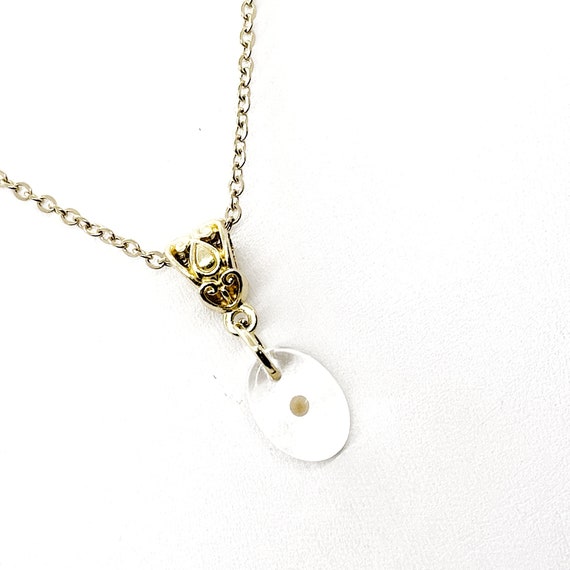 Mustard Seed Necklace, Mustard Seed Charm Necklace, Oval Mustard Seed Pendant, Mustard Seed Faith, Mustard Seed Necklace Gift For Her