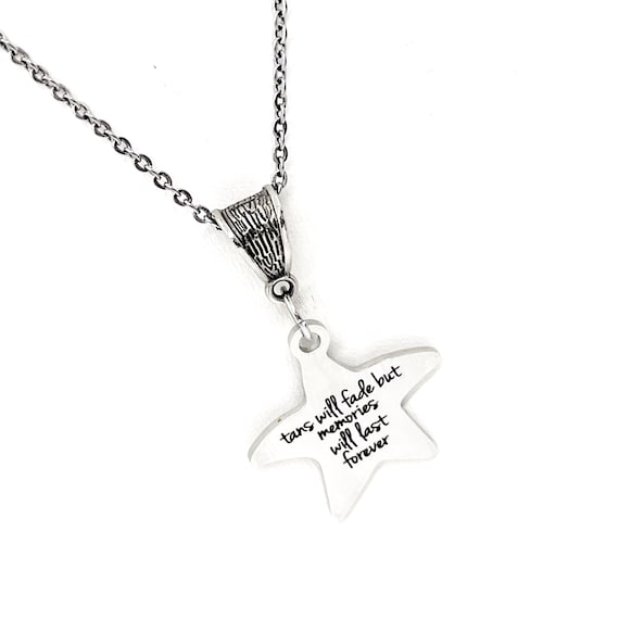 Beach Trip Gift, Tans Will Fade But Memories Will Last Forever Necklace, Beach Jewelry, End Of Summer Gift, Girls Weekend Gift, Wife Gift