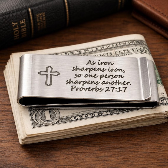 As Iron Sharpens Iron Money Clip