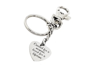 Miscarriage Memorial, Carried For A Moment, Loved For A Lifetime Keychain, Pregnancy Loss Gift, Miscarriage Gift, Sympathy Gift