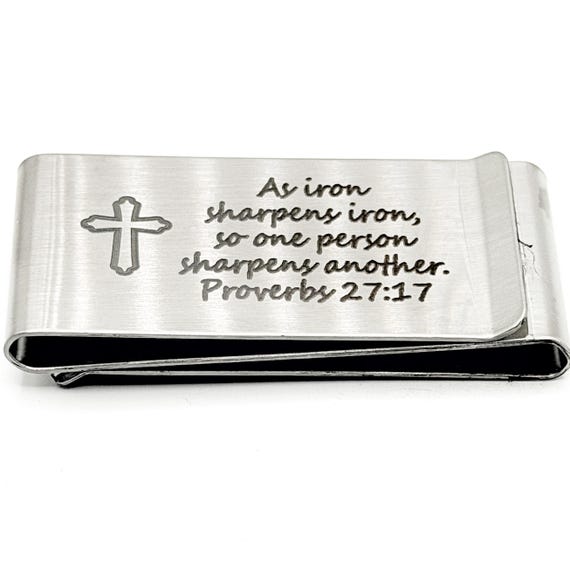 As Iron Sharpens Iron Money Clip