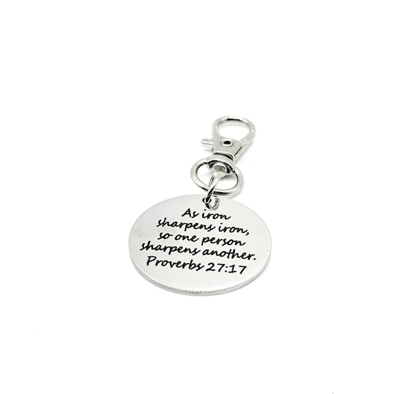 As Iron Sharpens Iron 30mm Clip On Charm