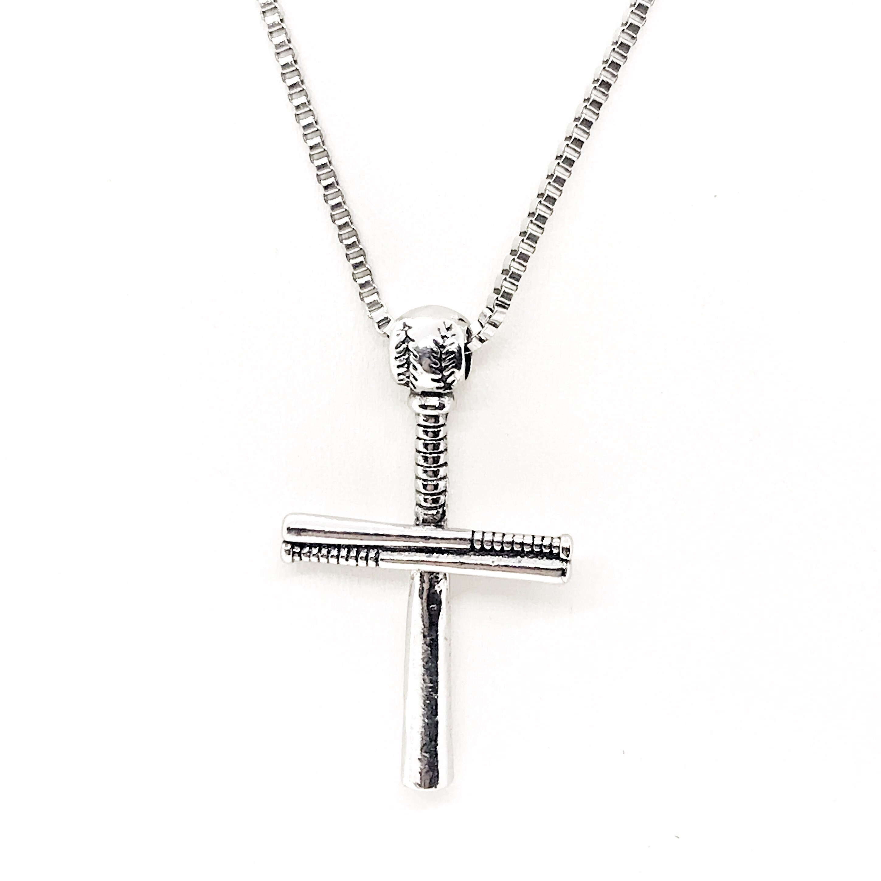 Baseball Bat Necklace Crossed Bat Necklace Baseball Bat Etsy