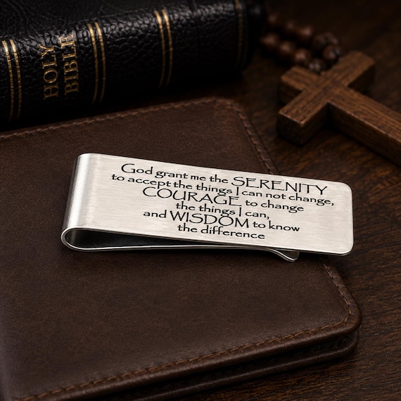 Serenity Prayer Money Clip