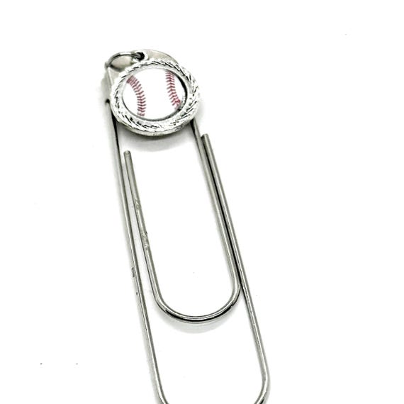 Baseball Charm Bookmark, Baseball Mom Gifts, Planner Bookmark, Baseball Coach Gift, Paperclip Bookmark, Team Mom, Baseball Player, Student