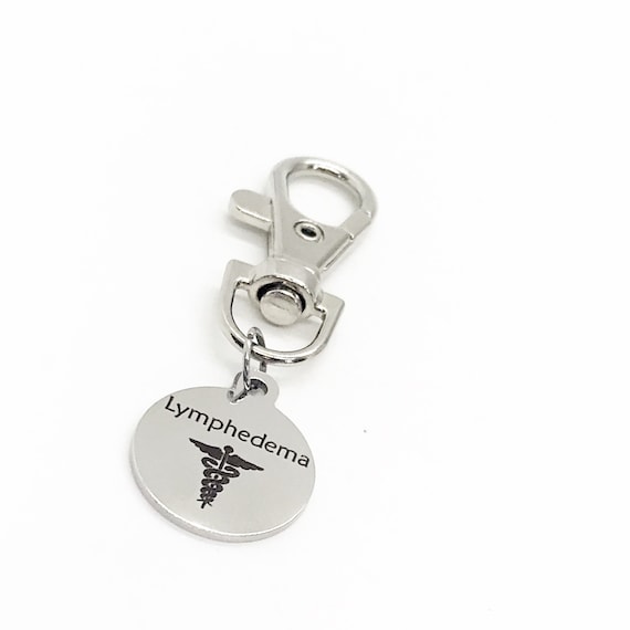 Medical Charm, Lymphedema Charm, Clip On Charm, Medical Notification, Medical Awareness, Lymphedema Notification, Lymphedema Awareness