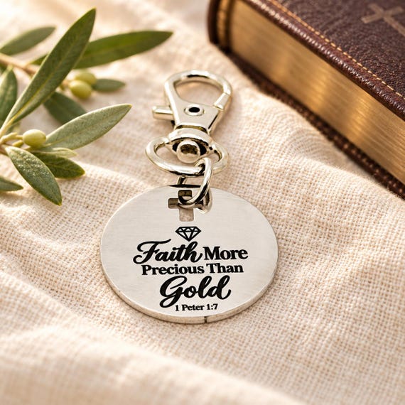 Faith More Precious Than Gold Clip On Charm