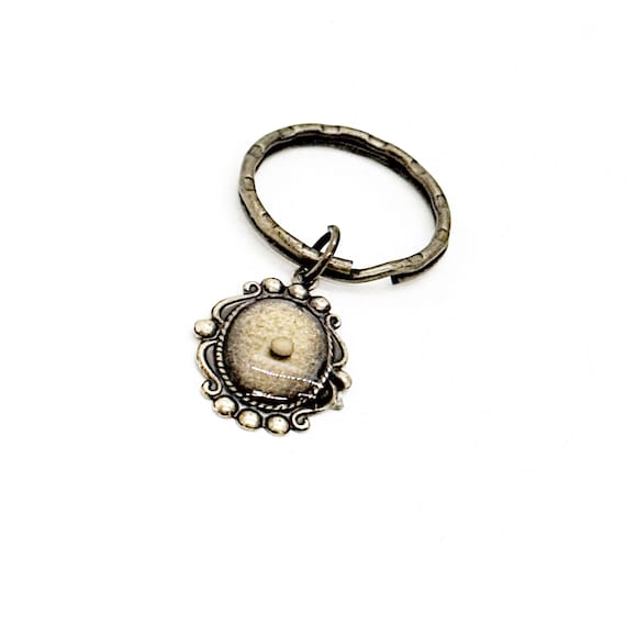 Antique Bronze Oval Mustard Seed Keychain, Mustard Seed Faith Gift, Mustard Seed Charm, Keychain Gift, Faith Keychain, Matthew 17 20