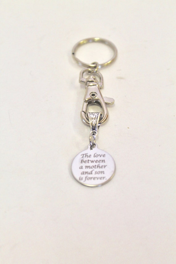 The Love Between a Mother and Son is Forever Keychain, Gift For Mom, Gift For Son, Mother's Day Gift, Son Birthday Gift