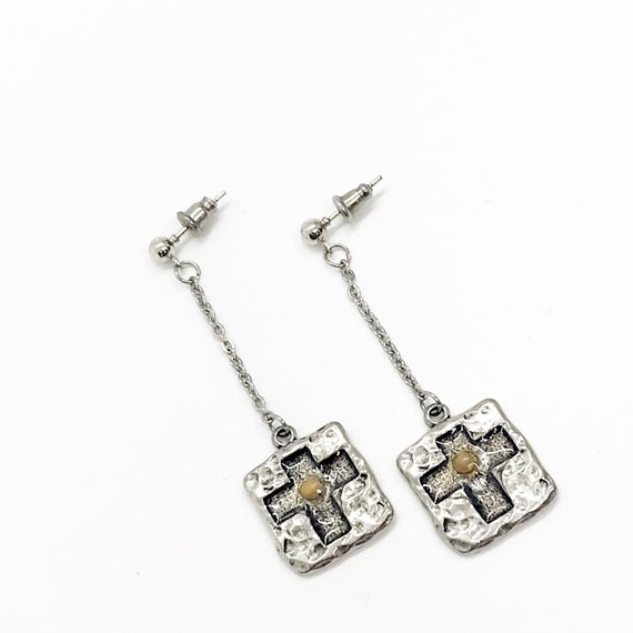 Mustard Seed Drop Dangle Earrings, Cross Mustard Seed Jewelry, Matthew 17 20, Mustard Seed Faith Jewelry, Scripture Gifts