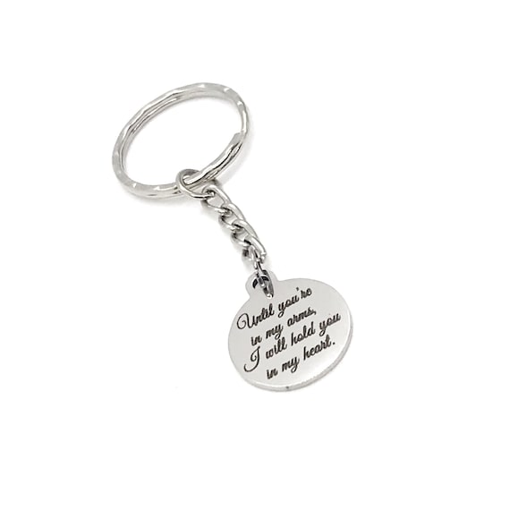 Remembrance Gift, Until You’re In My Arms, I Will Hold You In My Heart Keychain, Pregnancy Loss, Miscarriage Gift, Sympathy Gift