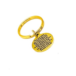 The Lord Bless You And Keep You Scripture Charm Keychain, Numbers 6 24 to 26, Christian Gifts, Scripture Quote, Christian Blessing
