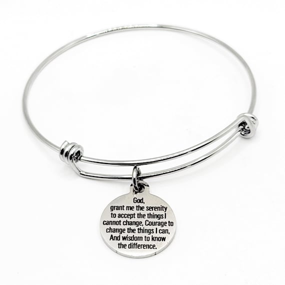 Serenity Prayer 19mm Round Charm Bracelet