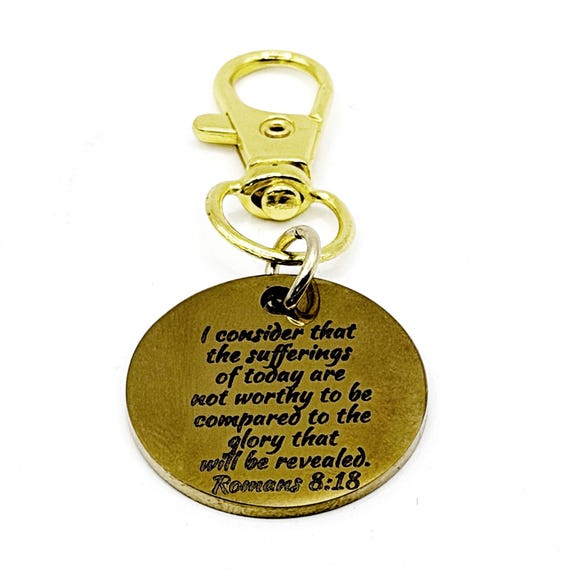Romans 8 18 Gold-Plated 25mm Clip On Charm