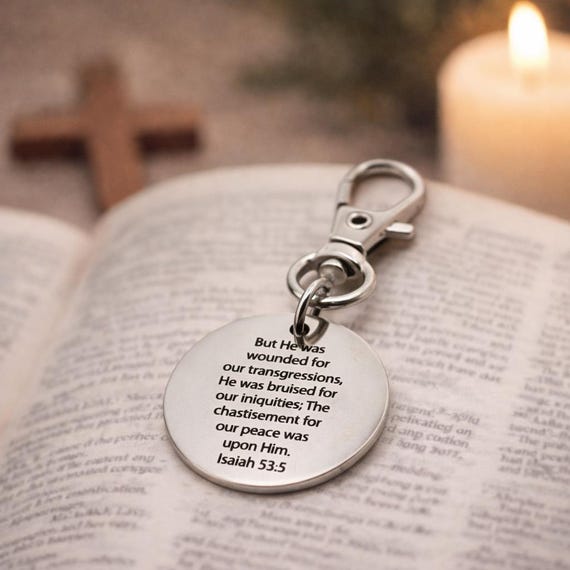 Isaiah 53 5 Clip On Charm Faith Jewelry