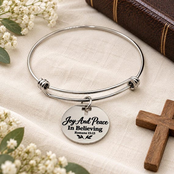 Joy And Peace In Believing Charm Bracelet