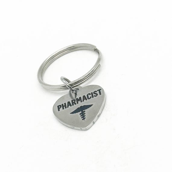 Pharmacist Charm Key Chain, Pharmacy Student, Pharmacy School Graduation, Gift For Her, Gift For Him, Son, Daughter, Husband, Wife