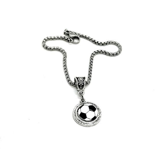 Soccer Ball Cabochon Pendant Necklace, Mom Gift, Wife Gift, Gift For Her, Sports Mom, Soccer Player, Daughter, Team Mom, Friend, Senior Mom