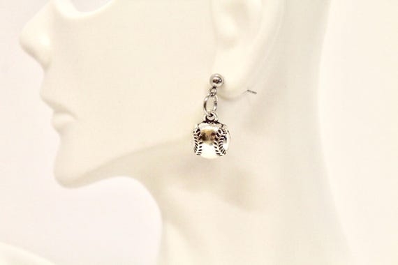 Baseball Earrings, Baseball Mom Earrings, Baseball Fan Jewelry, Gift For Her, Girlfriend Gift, Sports Jewelry Gift For Wife, Earrings Gift