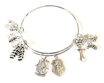 Full Armor of God Expanding Bangle Charm Bracelet, Gift For Her, Teen Gift, Christian Jewelry Gift, Bible Verse Jewelry, Scripture Gift