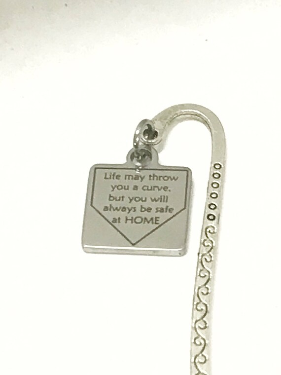 Baseball Bookmark, Softball Bookmark, Student Athlete Gift, Baseball Gifts, Safe At Home Bookmark, Baseball Player Gift, Softball Payer Gift