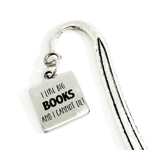 Reader Bookmark, I Like Big Books And I Cannot Lie Bookmark, Bookmark Gift, Reader Gift, Reader Quote, Librarian Gift, Book Club Gift