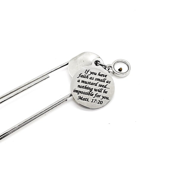 Mustard Seed Scripture Paperclip Bible Bookmark