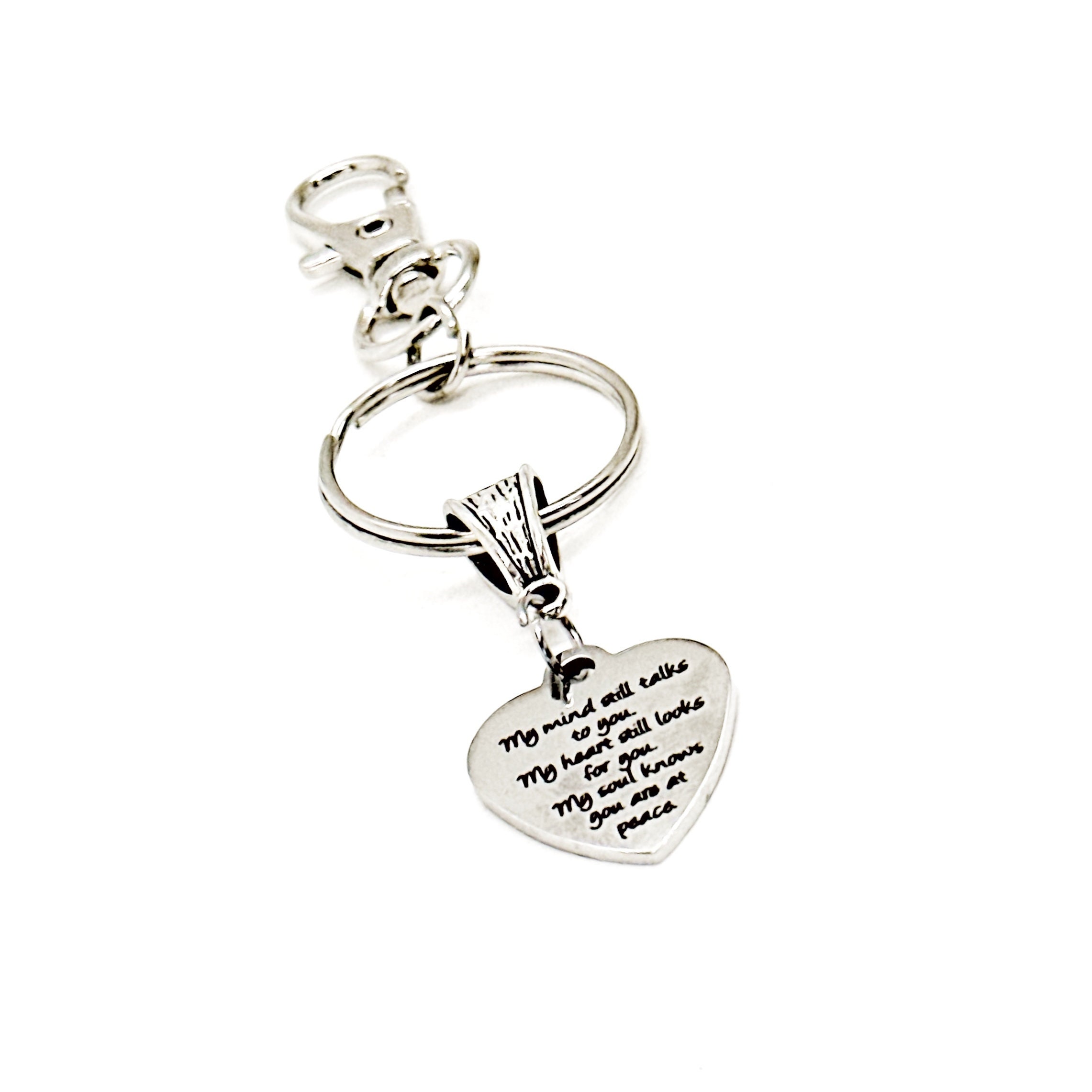 今市隆二　RILY Heart key ring S Heights Jewelers Sterling Silver Heart Signet Initial Ring