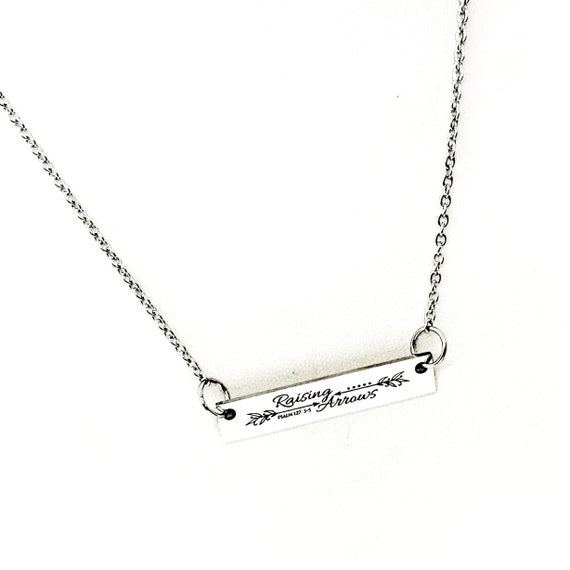 Raising Arrows Psalm 127 3 to 5 Connector Charm Necklace, Mom Gift, Moms Group, Wife Gift, Birth Gift, New Baby Gift, Mom of Many, Quiver