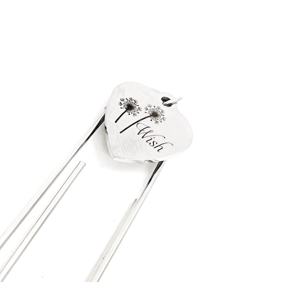 Dandelion Wish Bookmark, Charm Bookmark, Dream Big, Wishes, Reader Gift, Encouragement Gift, Motivating Gift, Paperclip Bookmark