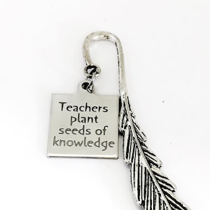 Teacher Bookmark, Teachers Plant Seeds Of Knowledge Bookmark, Teacher Gift, Back To School Bookmark, New Teacher Gift,  Teacher Graduation