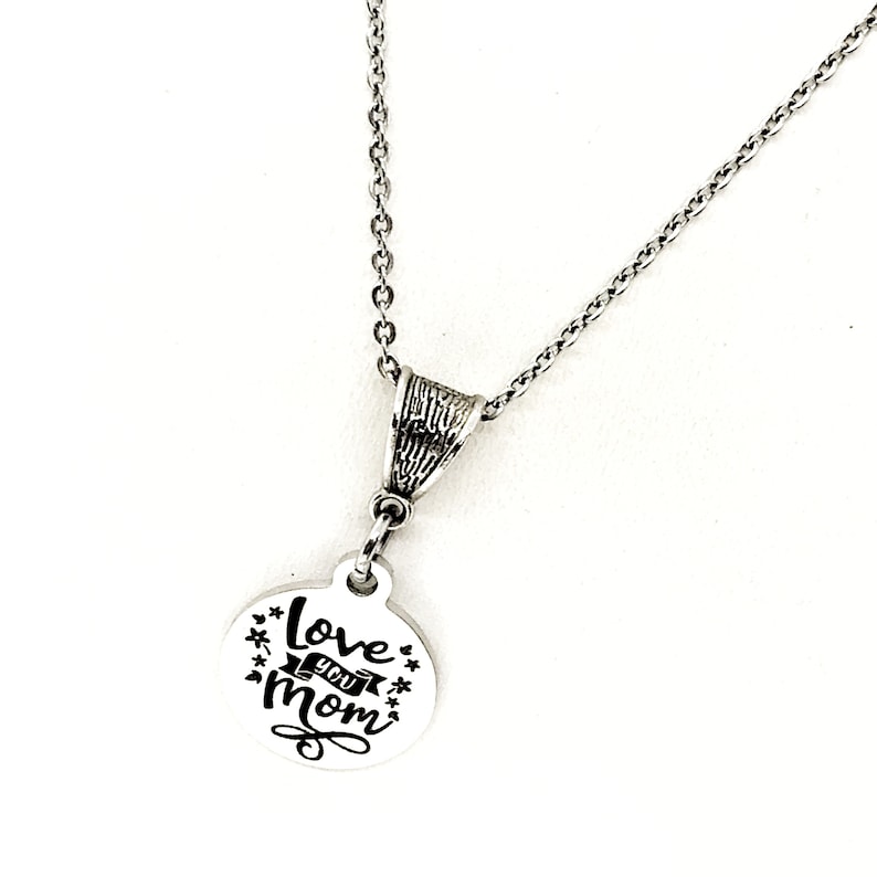 Gift From Kids New Mom Gift Mom Jewelry New Mother Gift Wife Gift Mom Gift Mom Birthday Love You Mom Necklace Gift For Mom