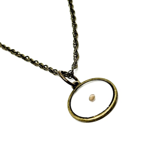 Antique Brass Mustard Seed Pendant Necklace, Faith Gifts, Matthew 17 20, Mustard Seed Christian Jewelry, Believer Gifts, Faith, Baptism Gift