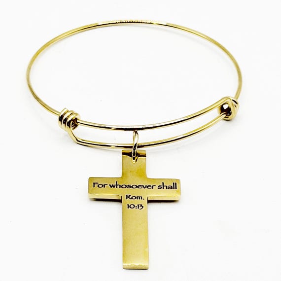 For Whosoever Shall Rom 10 13 Gold-Plated Bracelet