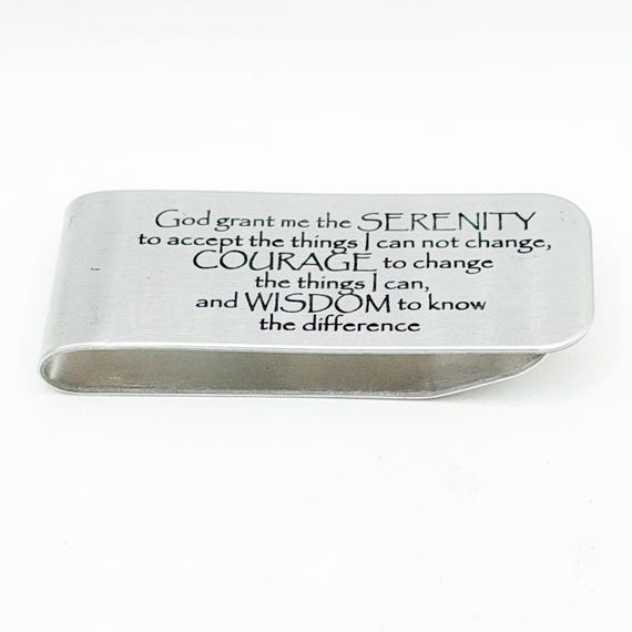 Serenity Prayer Car Visor Clip